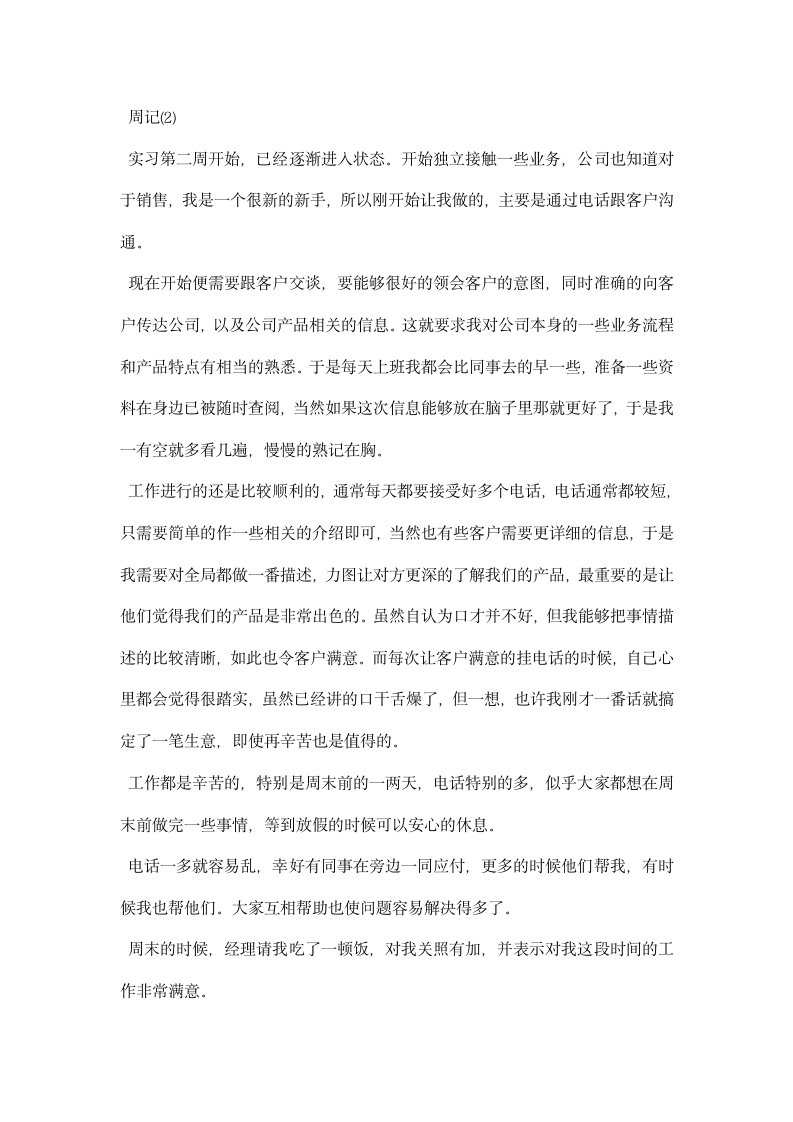 网络销售实习生实习周记.docx第2页