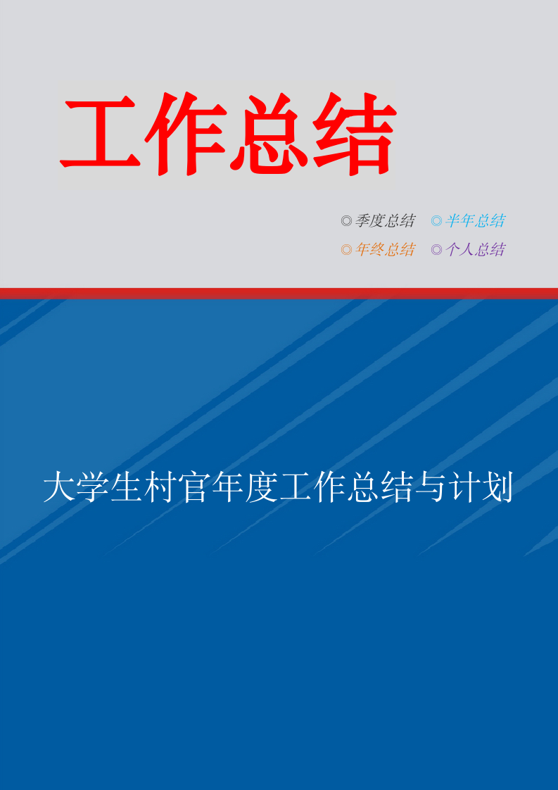 大学生村官年度工作总结与计划.doc第1页