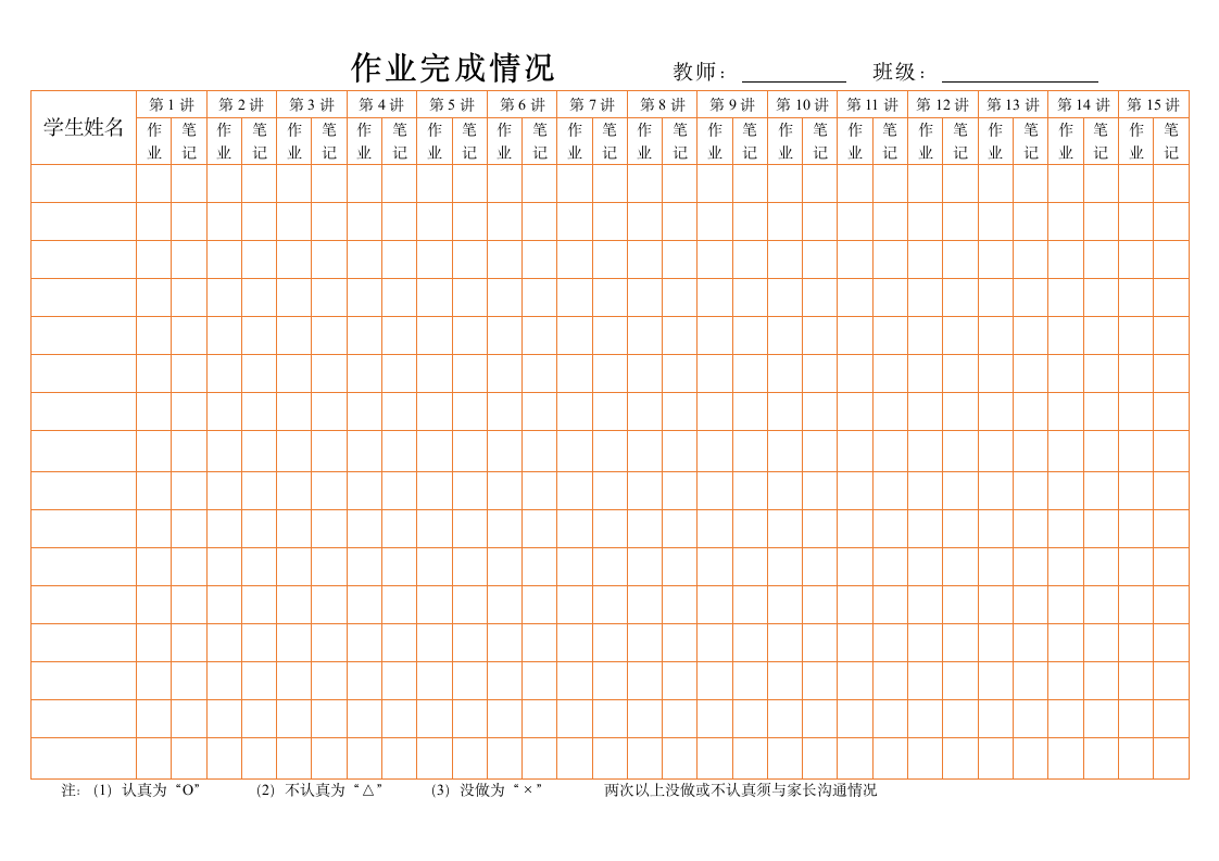 学生作业完成情况.doc第1页