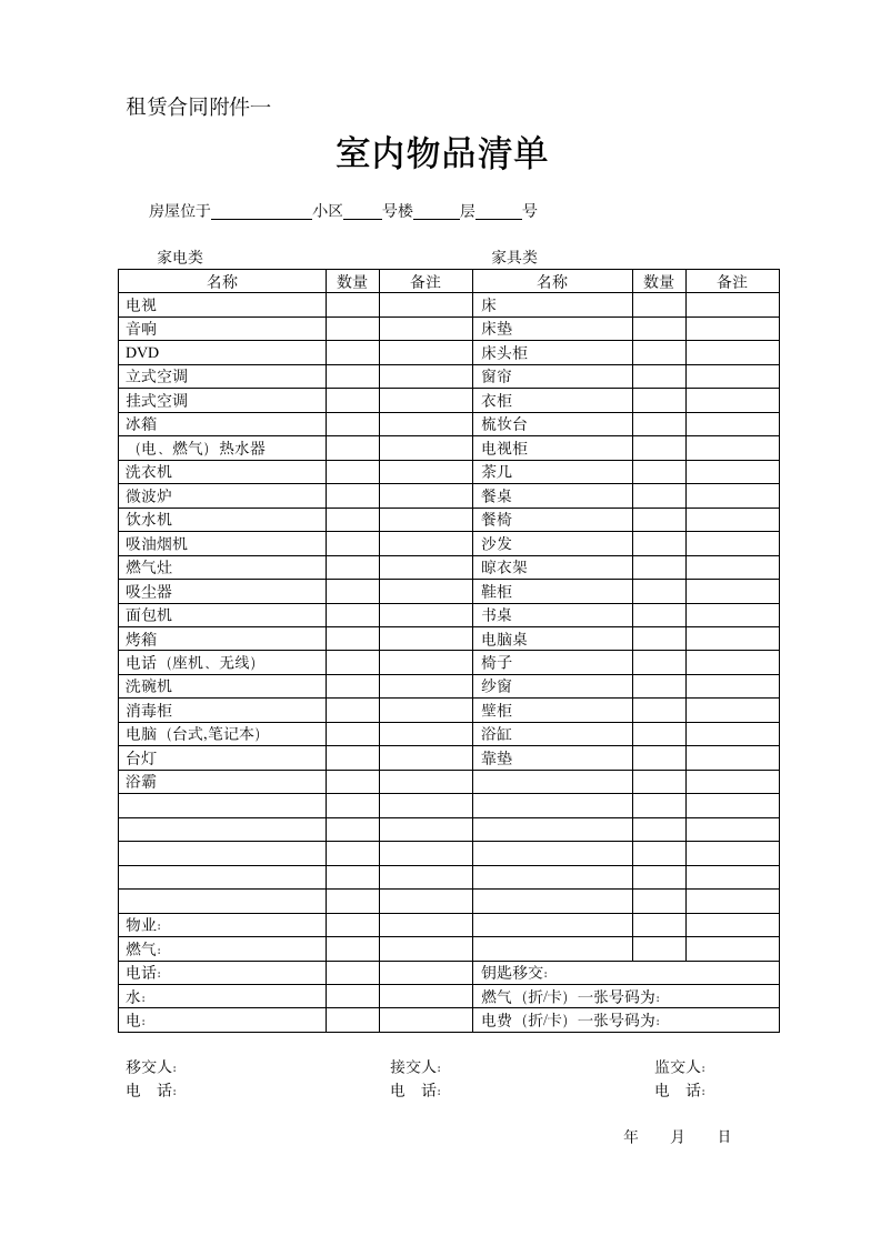 房屋租赁合同附押金收据.docx第2页