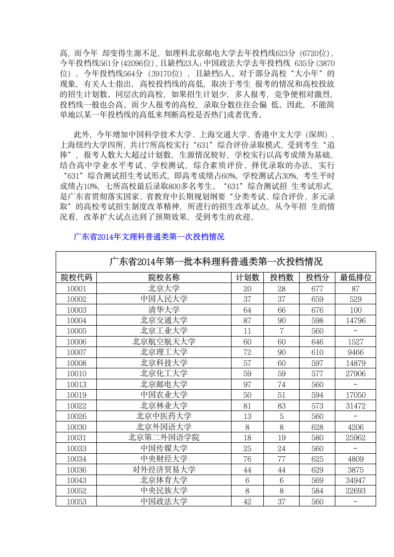 2014广东高考录取情况第3页