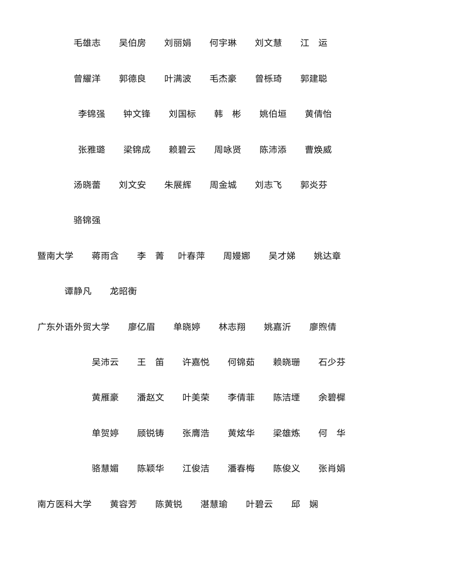 2005年增城中学高考录取情况表第4页