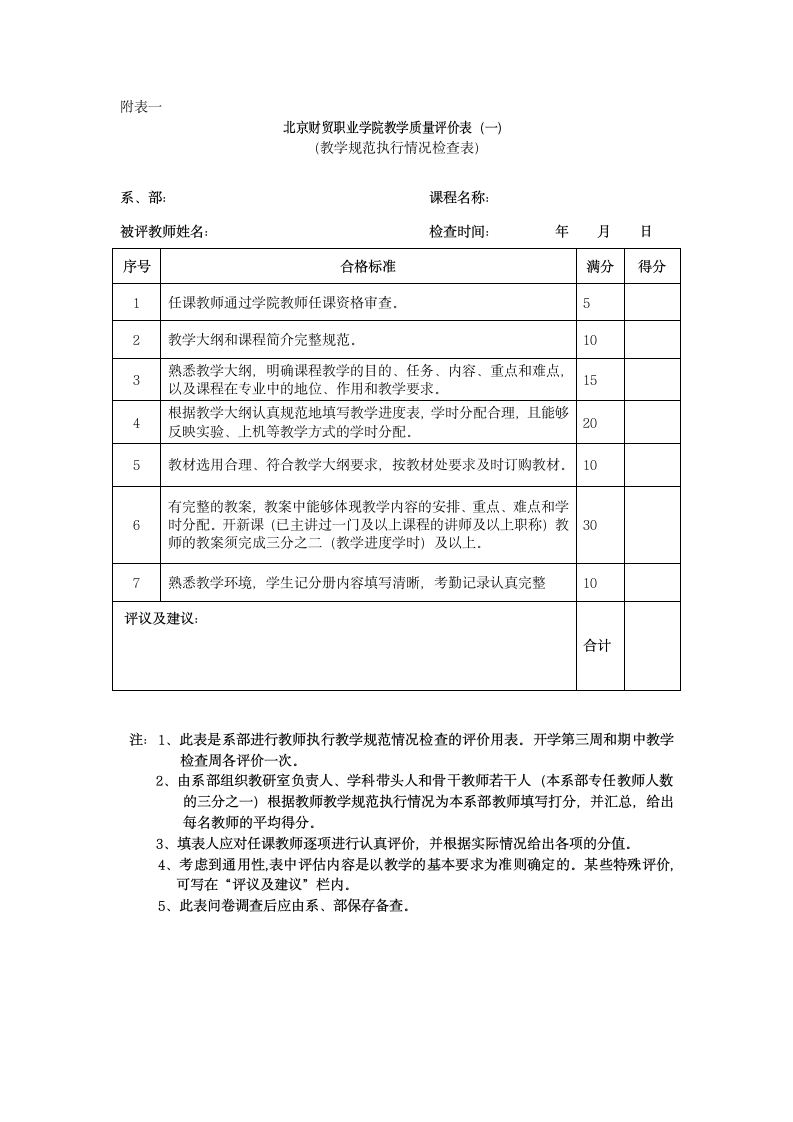 北京财贸职业学院教学质量监控与评价办法第5页