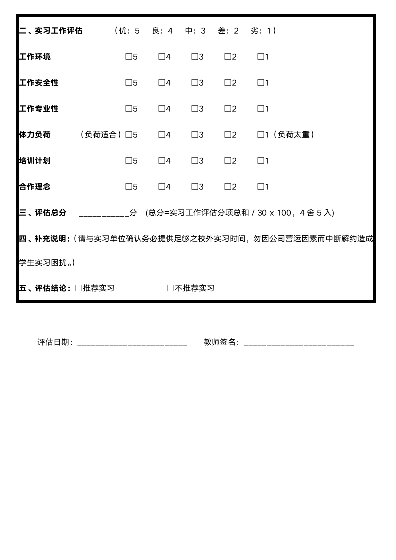 实习单位基本资料与评估表.docx第2页