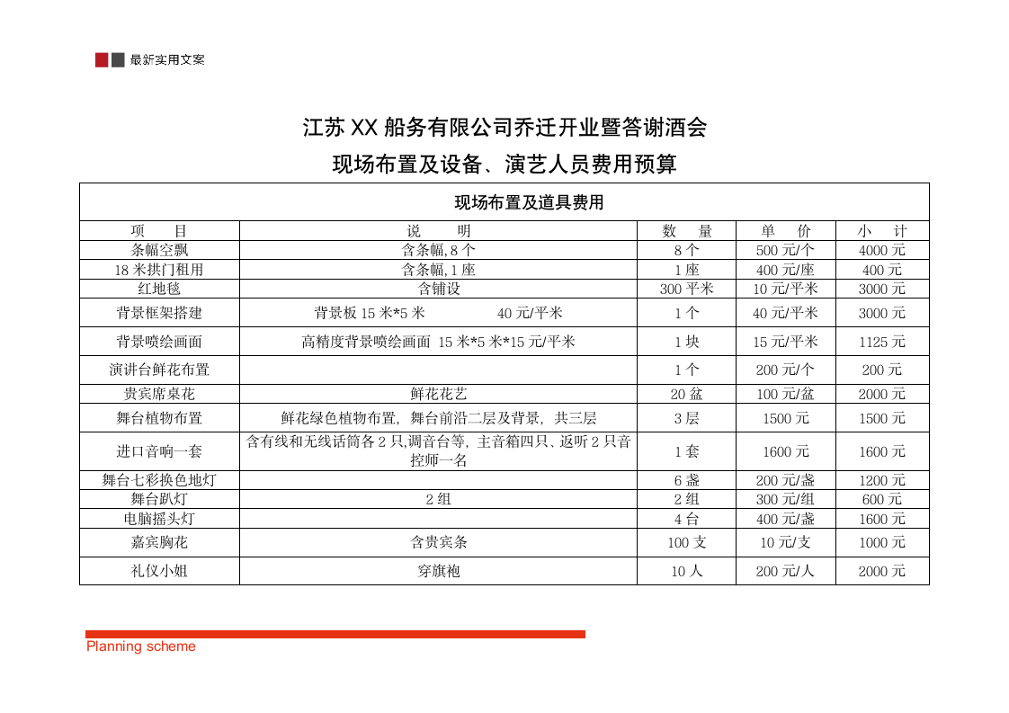 企业乔迁答谢酒会活动策划方案.doc第18页