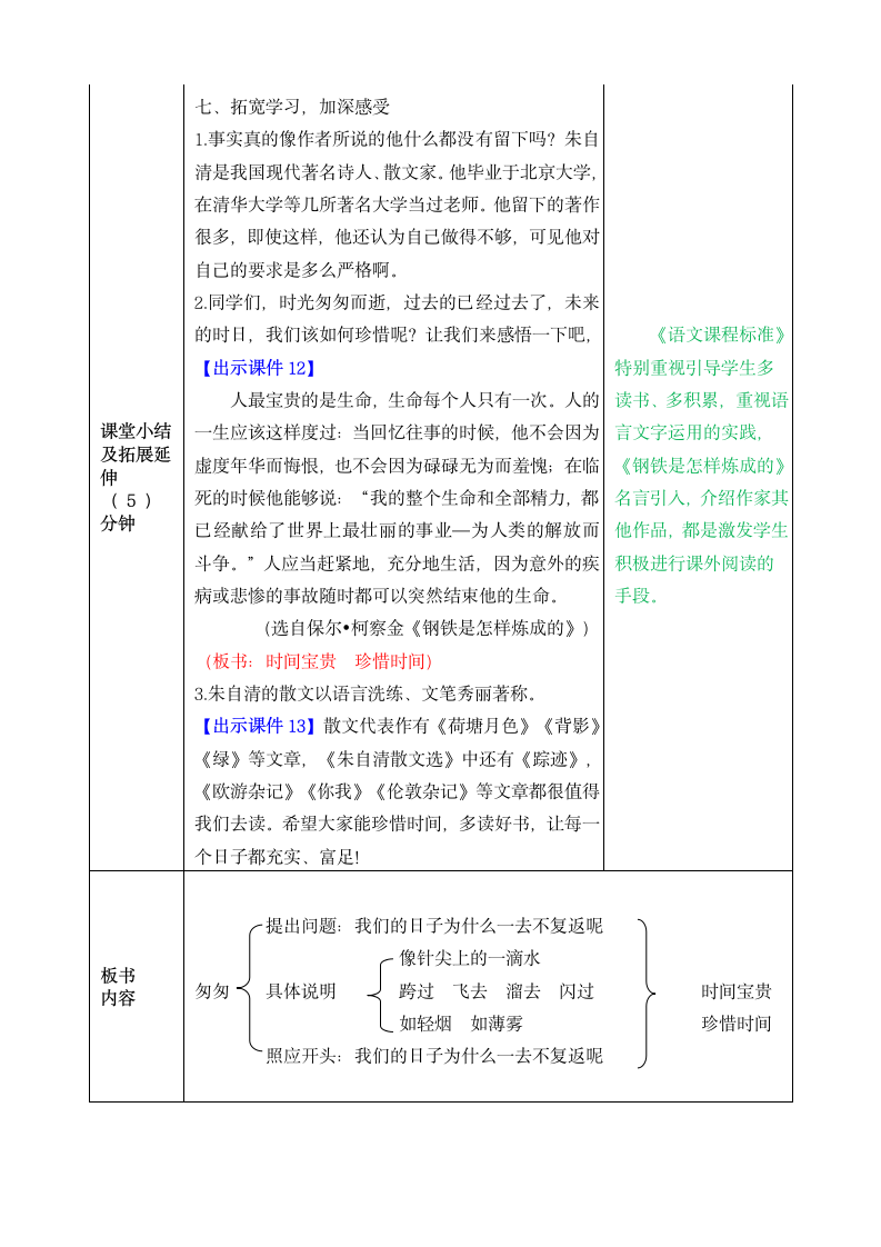 8《匆匆》表格式教案.doc第8页