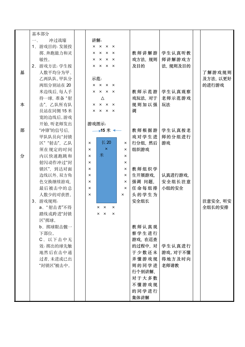 二年级体育教案-体育游戏：冲过战壕 全国通用.doc第2页