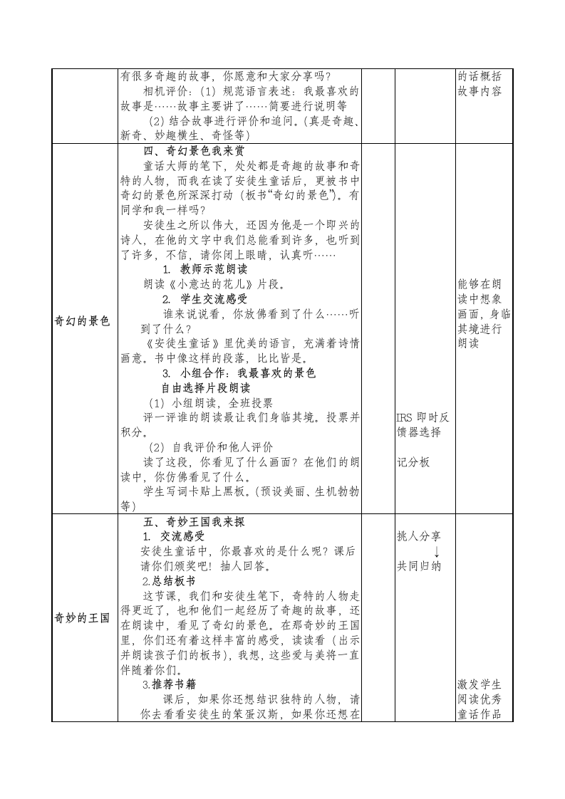 快乐读书吧：《在那奇妙的王国里》（教案）部编版语文三年级上册.doc第3页