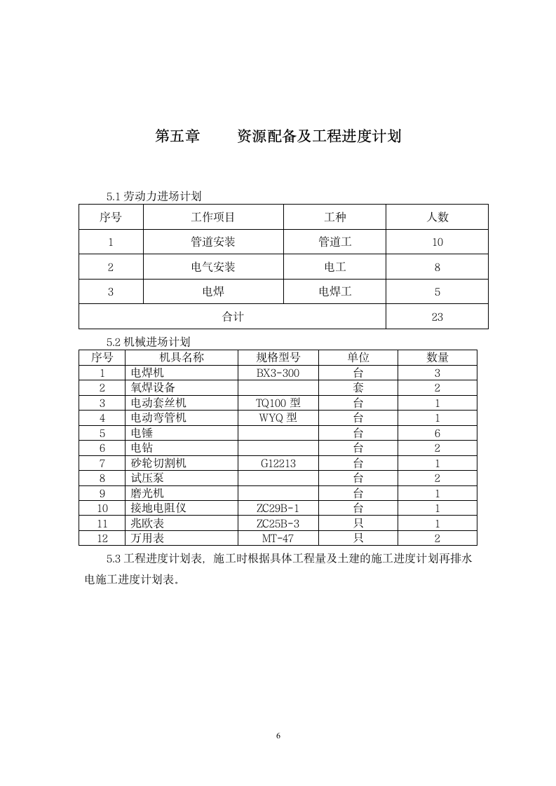 江苏省某住宅小区水电安装施工组织设计方案.doc第6页