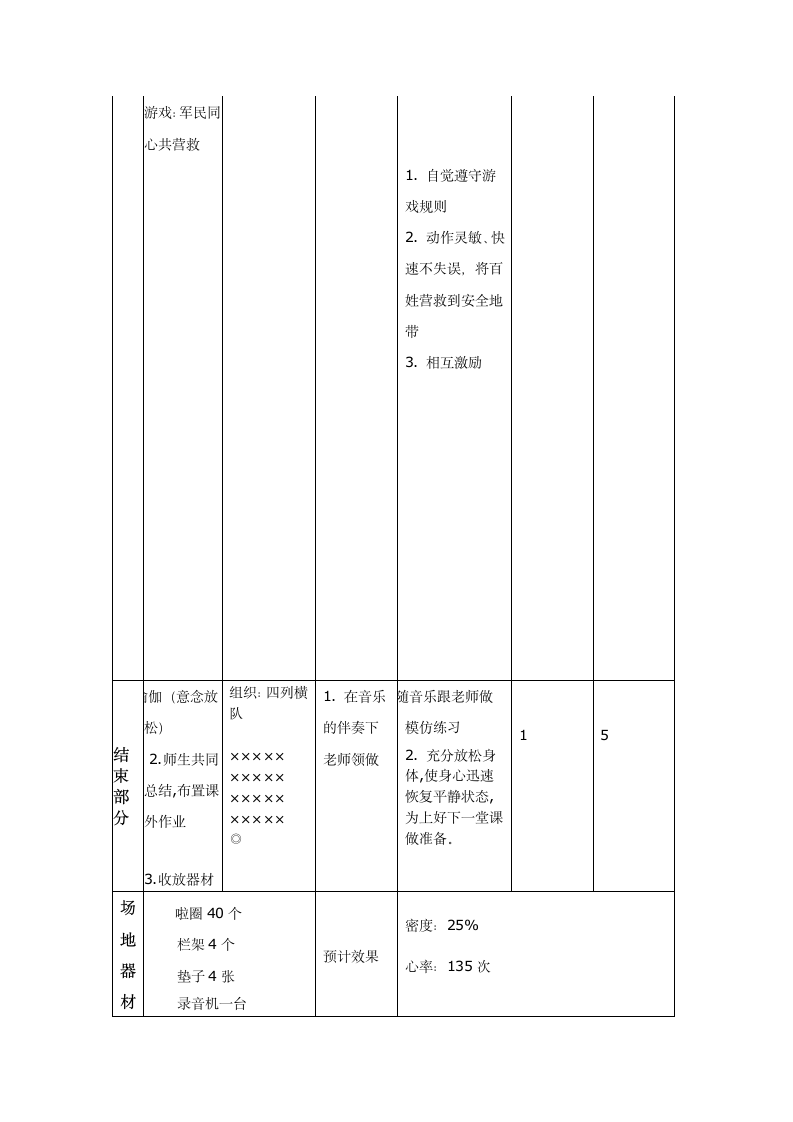 小学五年级下学期体育教案第十三课.doc第4页