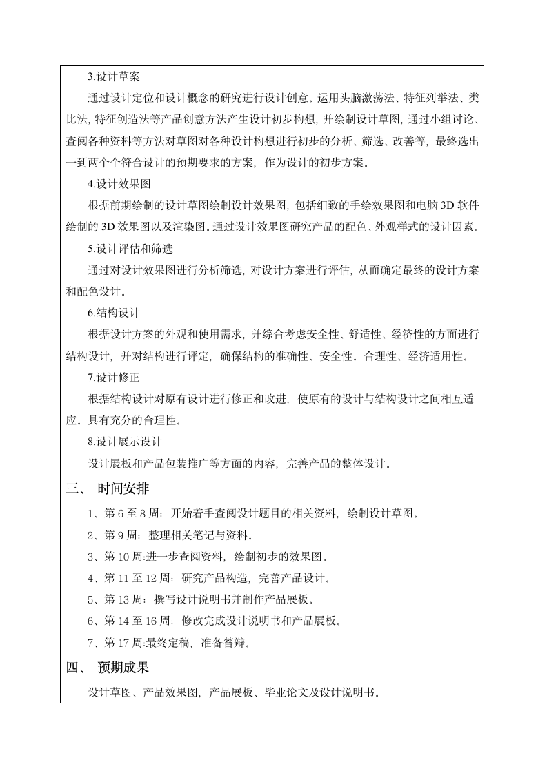 齐鲁工业大学毕业设计开题报告第3页