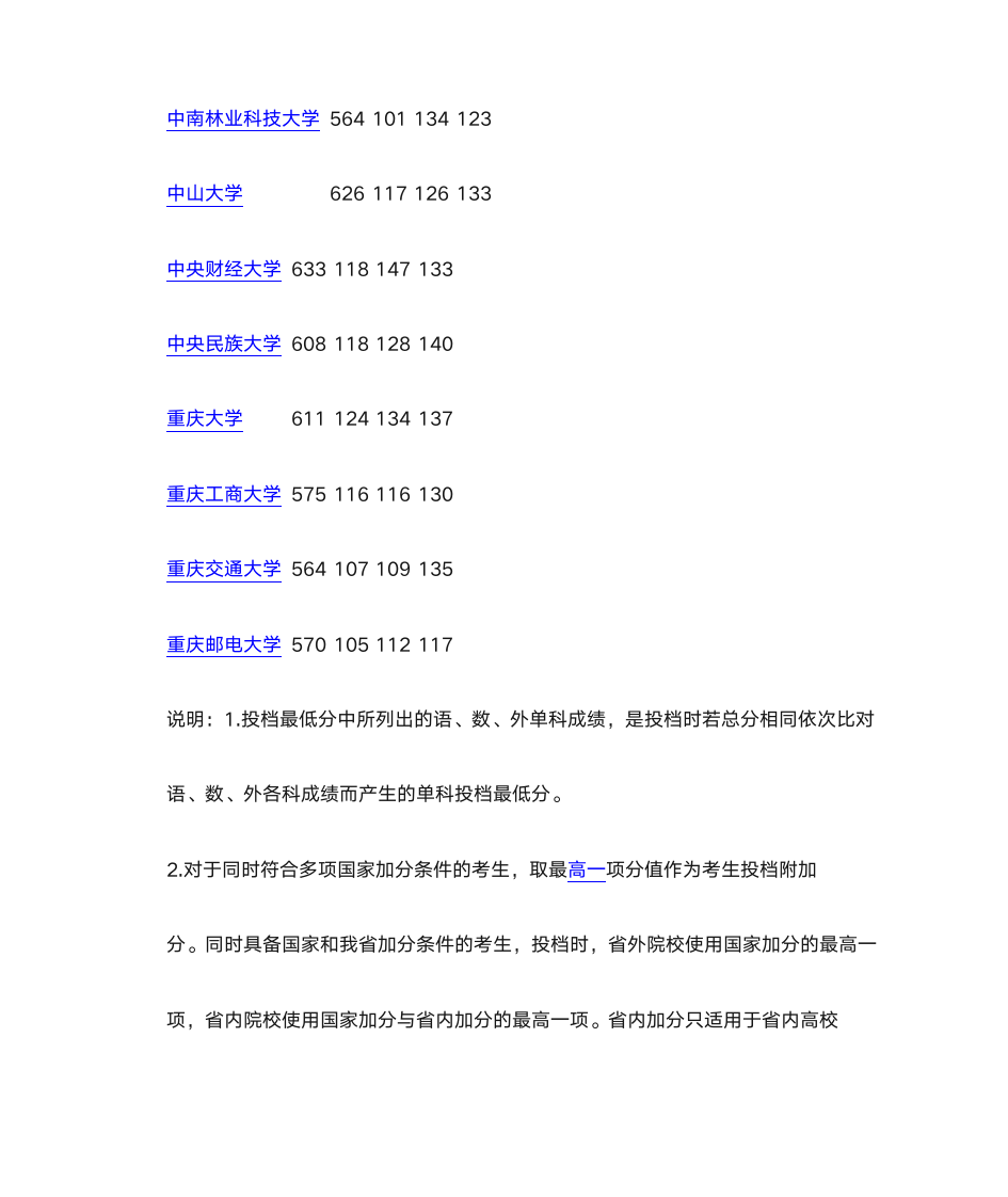 2015年全国一本大学在河北文科录取分数线第17页