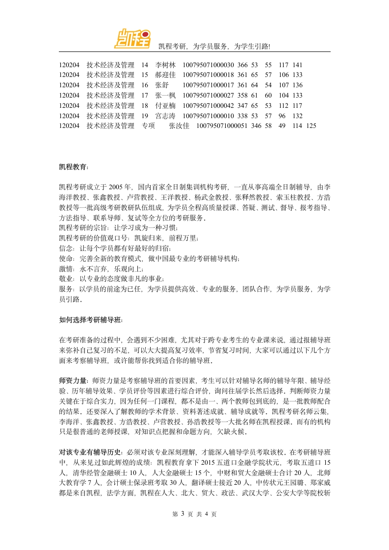 华北电力大学MPAcc复试分数线及名单第3页