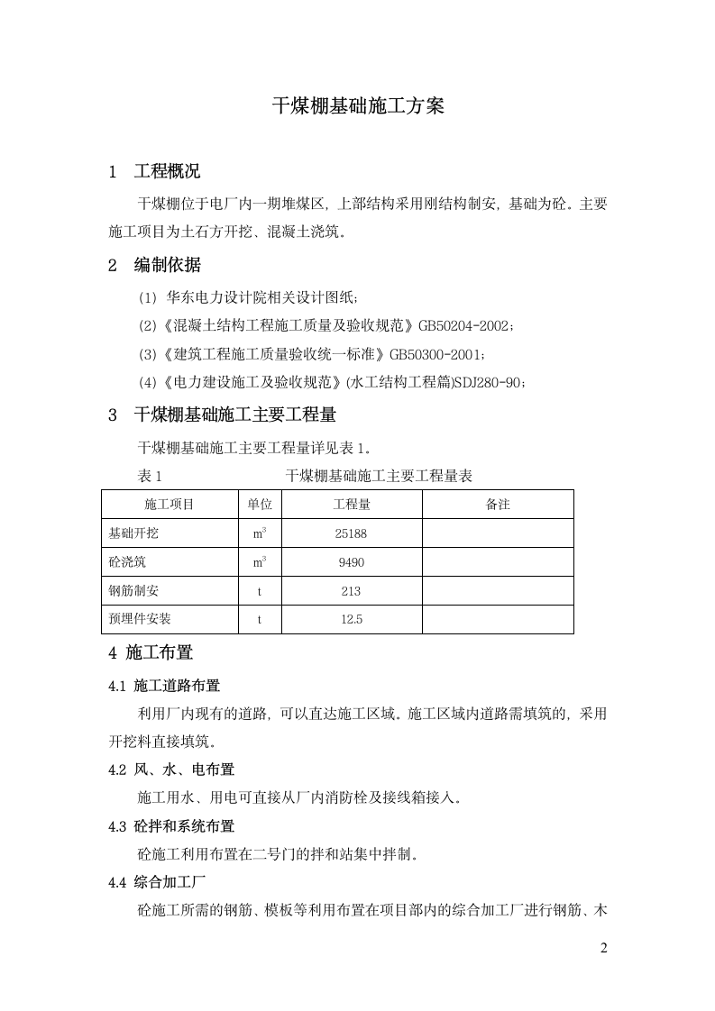 干煤棚基础施工方案.doc第3页