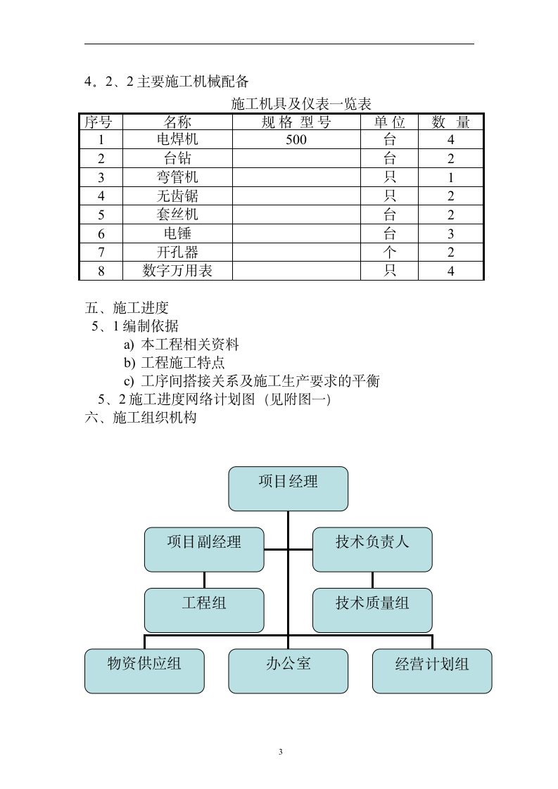 环水泵房电气安装工程施工组织设计方案.doc第3页