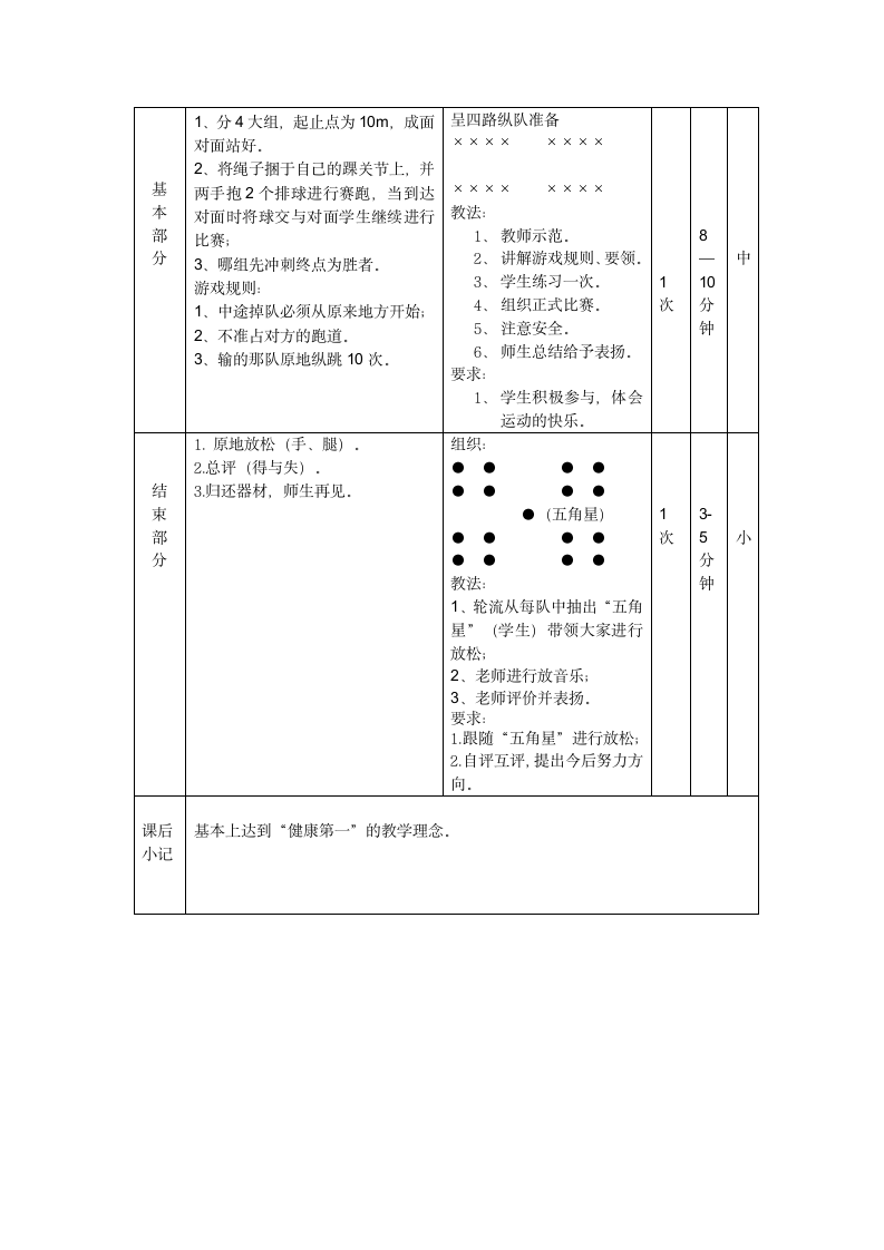 二年级体育教案-复习武术操课时教案 全国通用.doc第3页