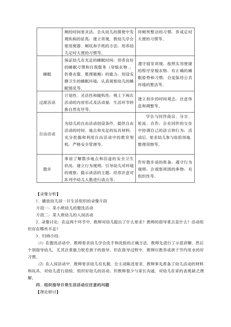 第9单元 主题一 幼儿园日常生活活动 教案-2023-2024学年《幼儿教育学》人民教育出版社陈幸军第三版.doc第3页