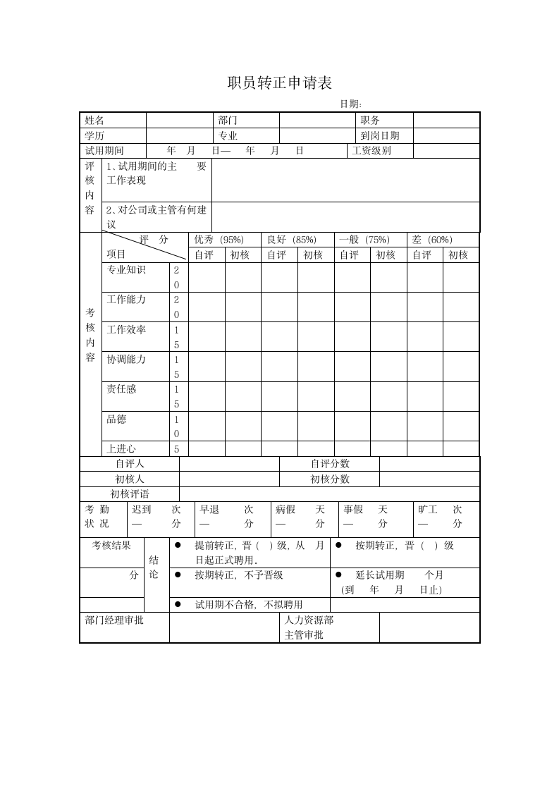 职员转正申请表.docx第1页