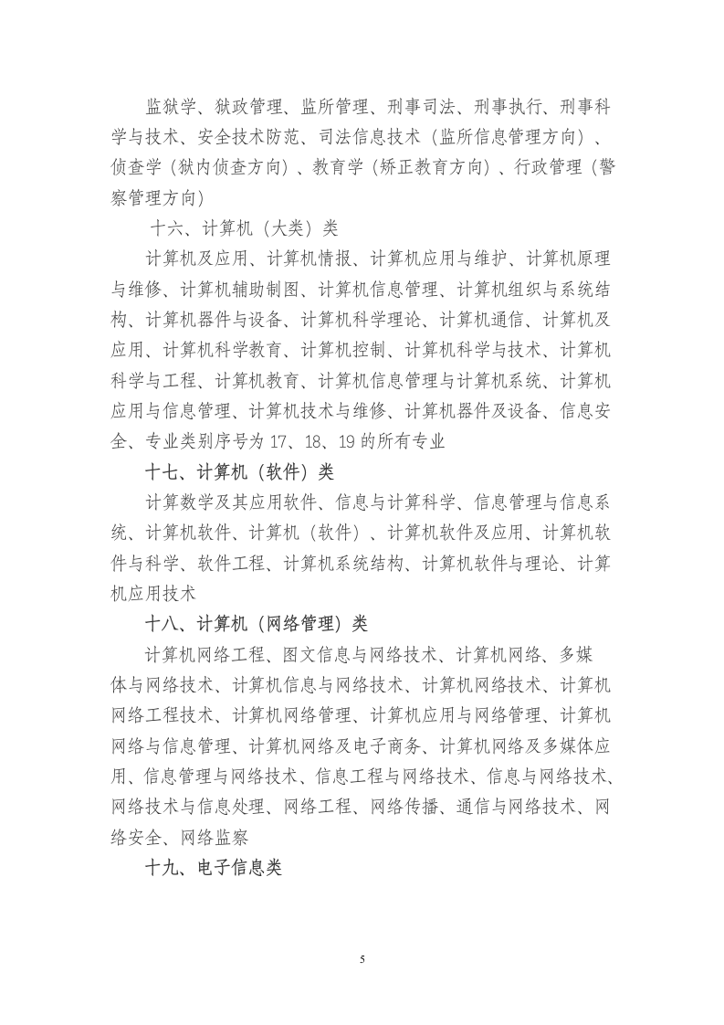 公务员考试专业分类第5页