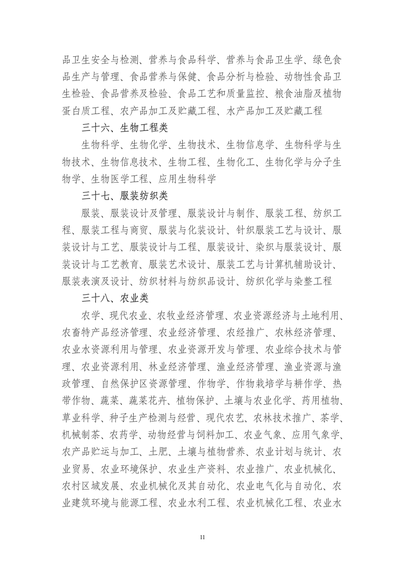 公务员考试专业分类第11页