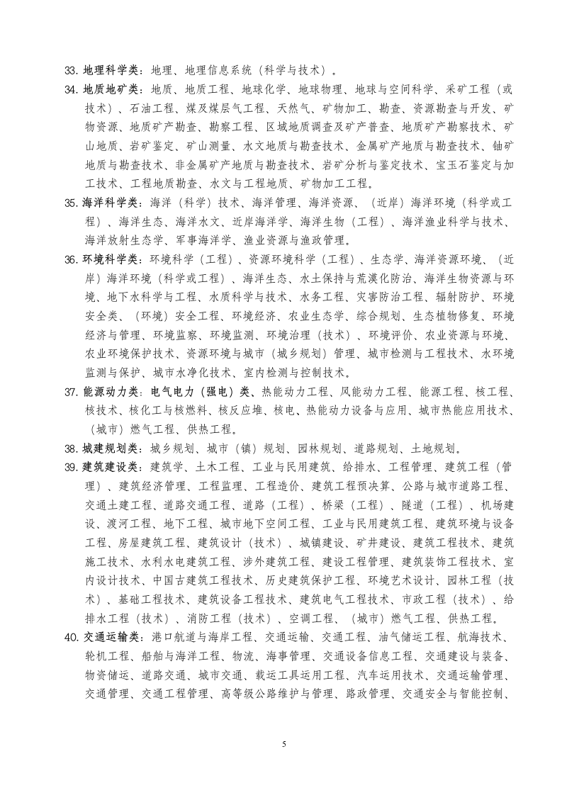 福建省公务员考试专业分类指导第5页