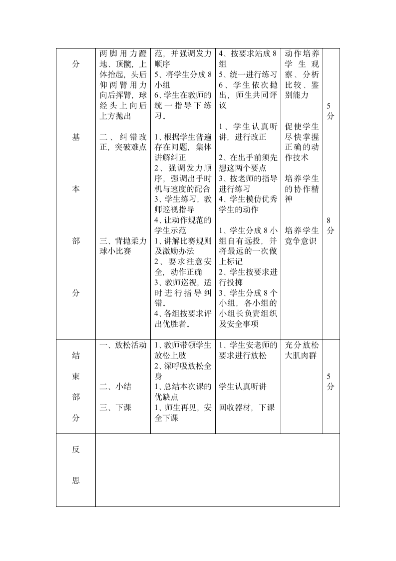 二年级体育 投掷轻物  魔力球  教案 全国通用.doc第2页