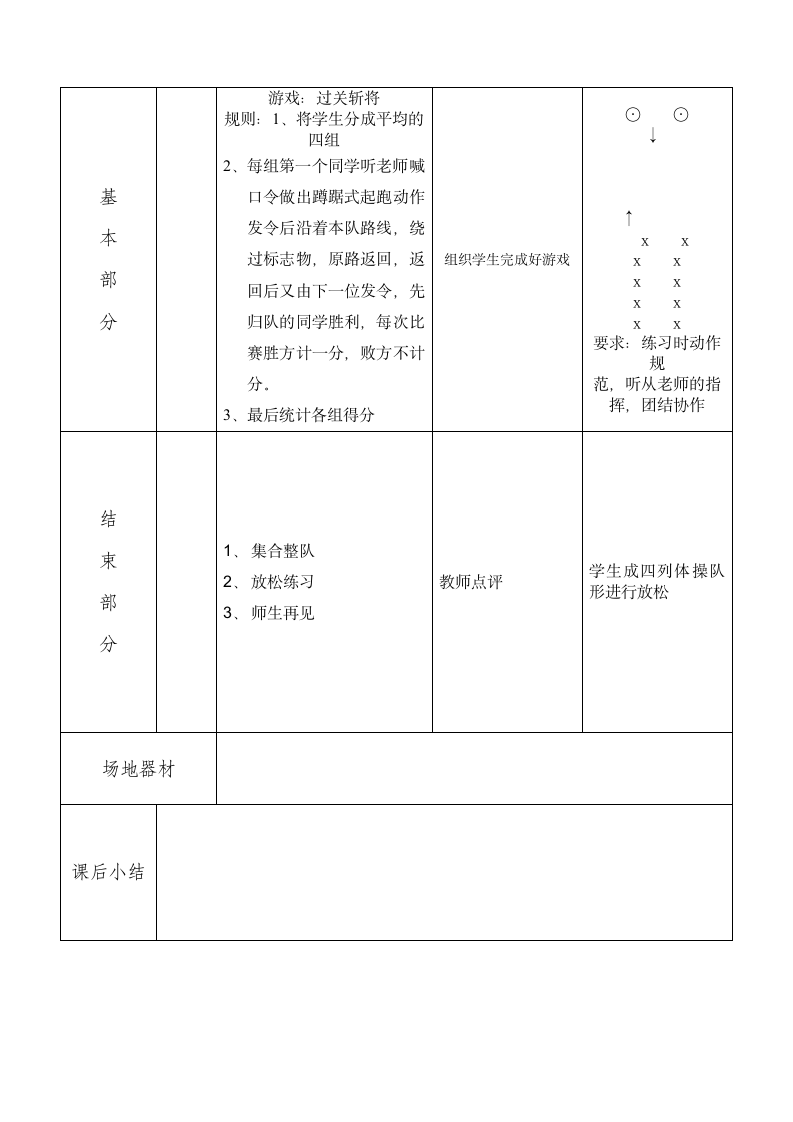 三年级体育 蹲踞式起跑  教案 全国通用.doc第3页