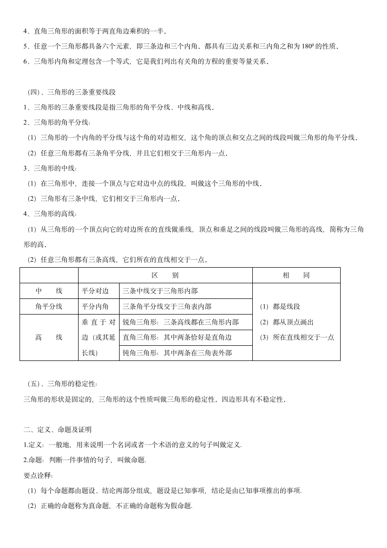 沪科版数学 知识点汇总 第13章 三角形中的边角关系、命题与证明（知识点汇总·沪科8上）.doc第2页