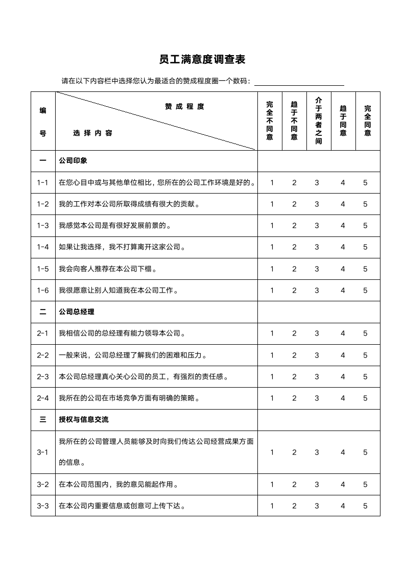 员工满意度调查表.doc第1页