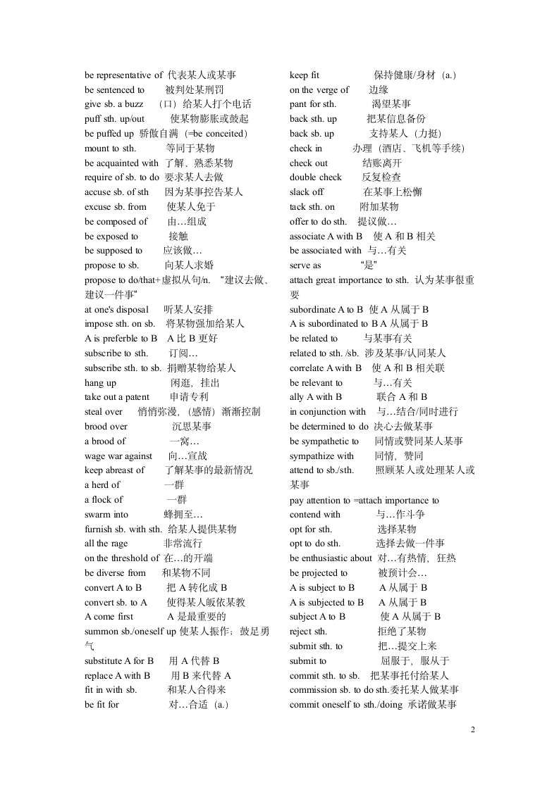 六级词组第2页