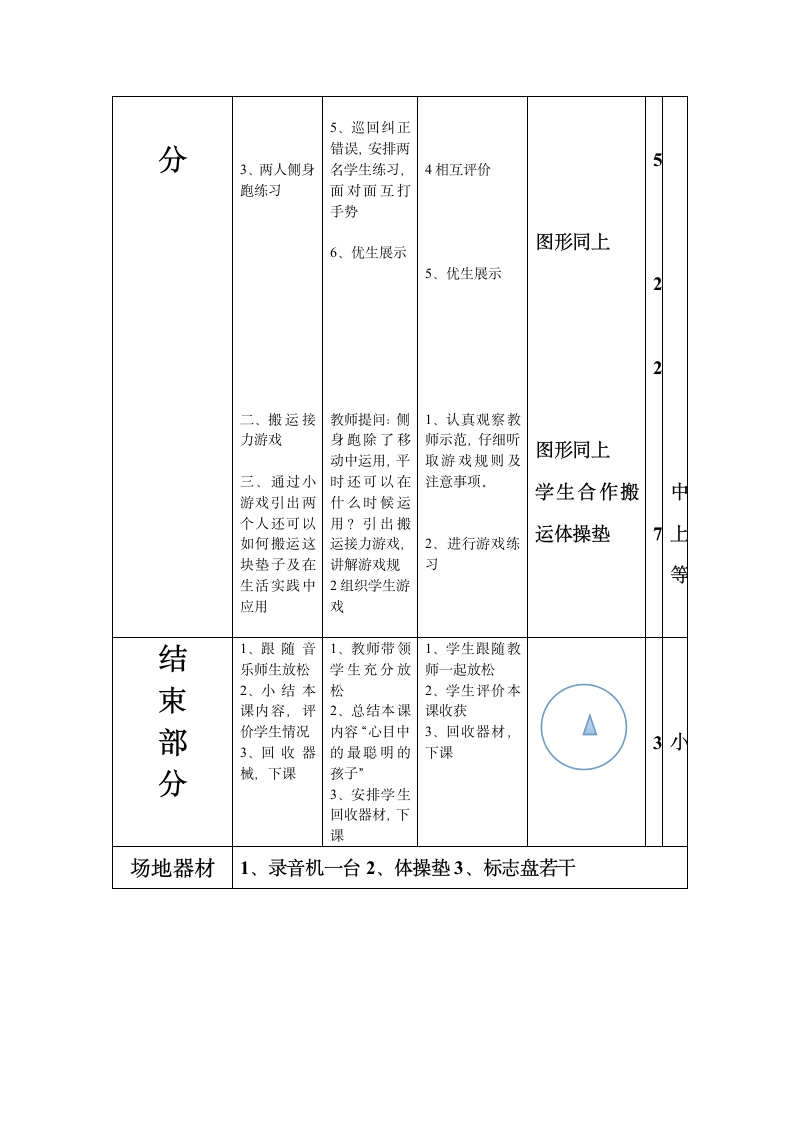 三年级下册体育教案-侧身跑 全国通用.doc第6页