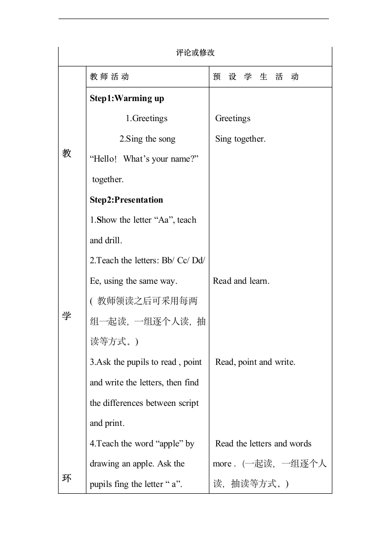 英语三年级上册外研版Unit 1 Hello教学设计.doc第2页