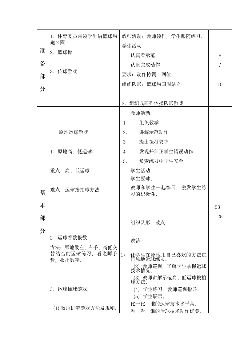 体育与健康人教六年级全一册篮球运球教案.doc第2页