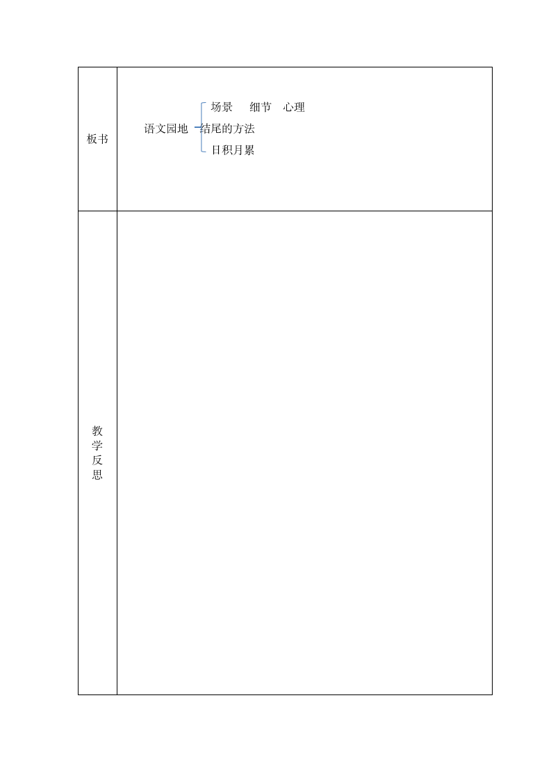 部编版语文五年级上册六单元教案语文园地六（表格式）.doc第6页