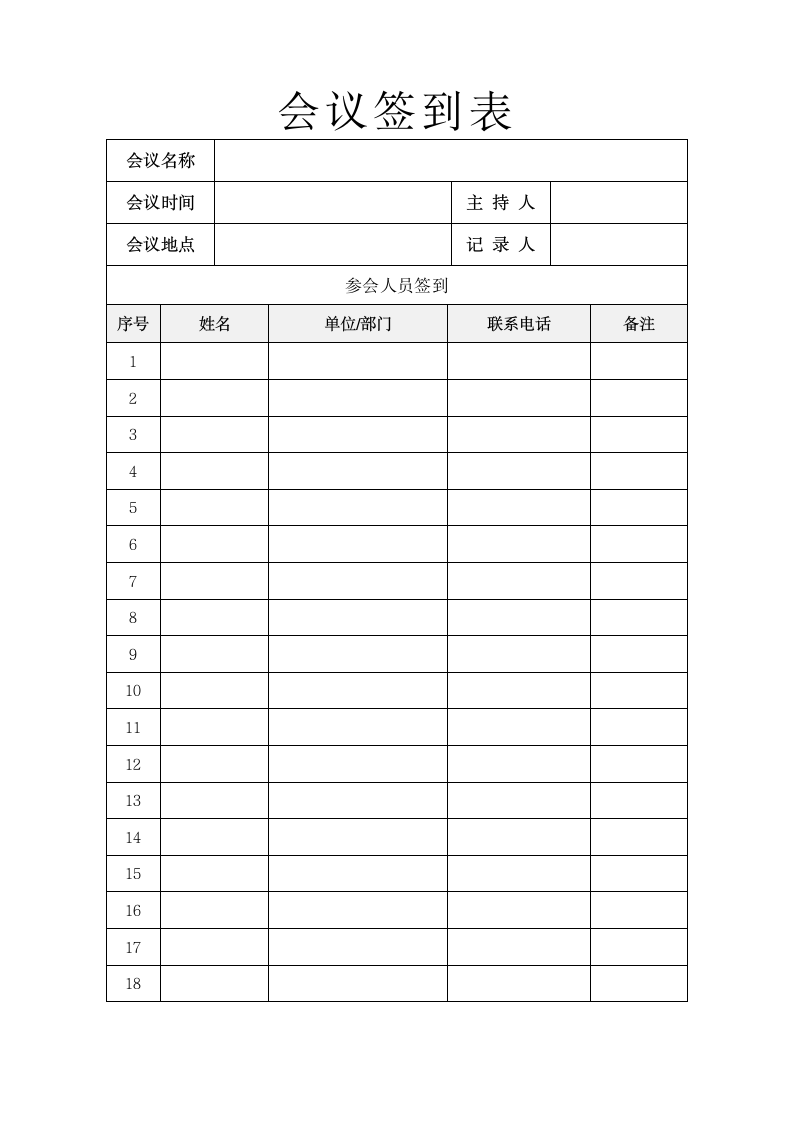 会议议程通知（含签到表）.docx第2页