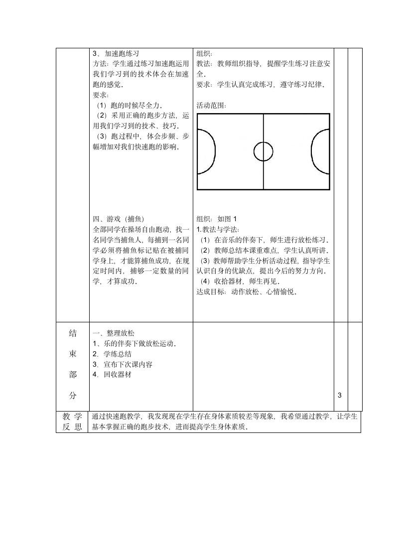 人教版体育与健康四年级 5.2田径 教案.doc第3页