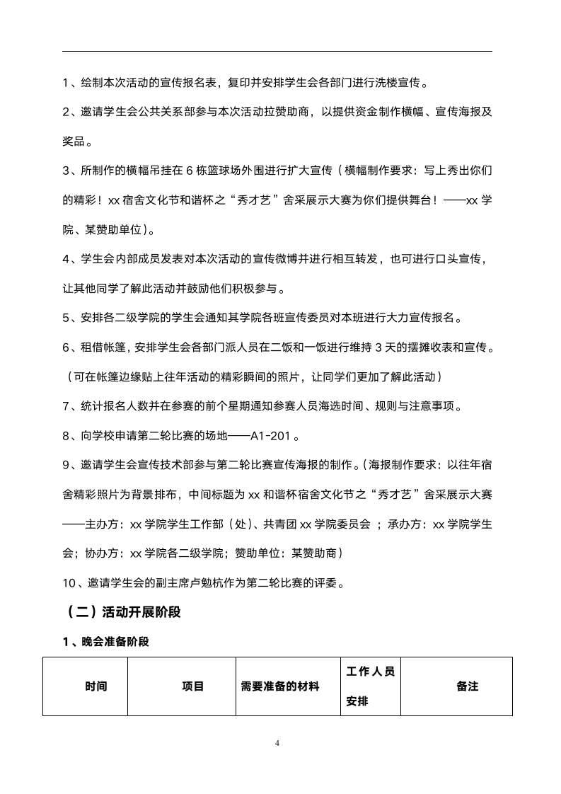 大学宿舍文化展示大赛策划书.docx第4页