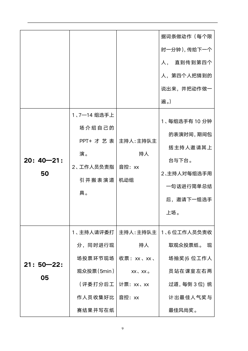 大学宿舍文化展示大赛策划书.docx第9页