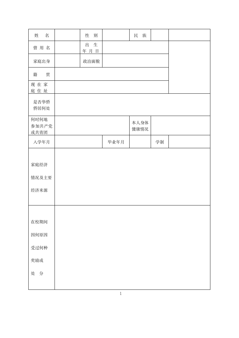 毕业生鉴定表.wps第3页