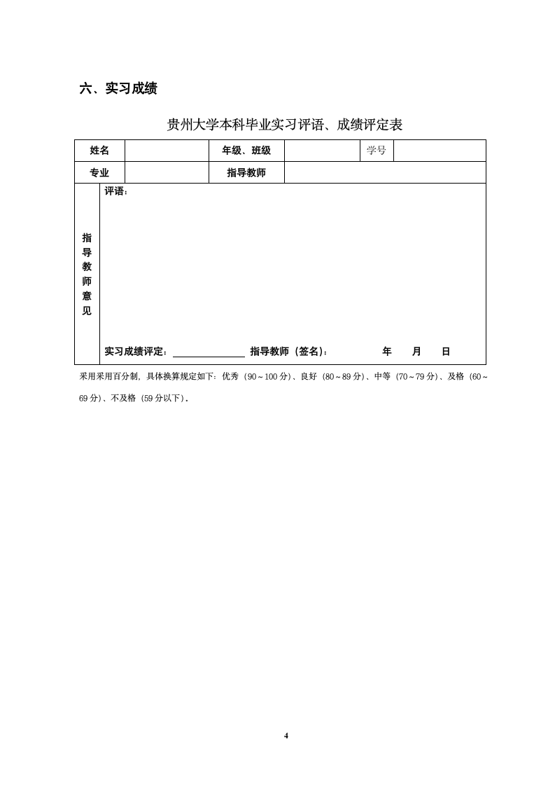 贵州大学本科毕业实习报告第6页