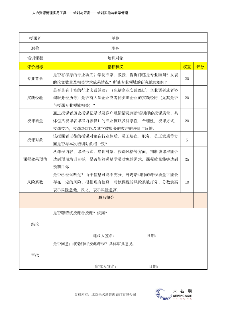 外聘培训师评价表.doc第3页