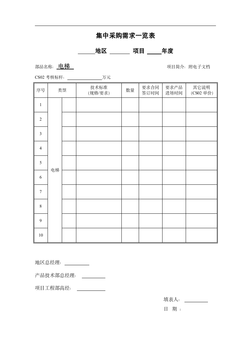 集中采购管理实施细则表单.dotx第5页