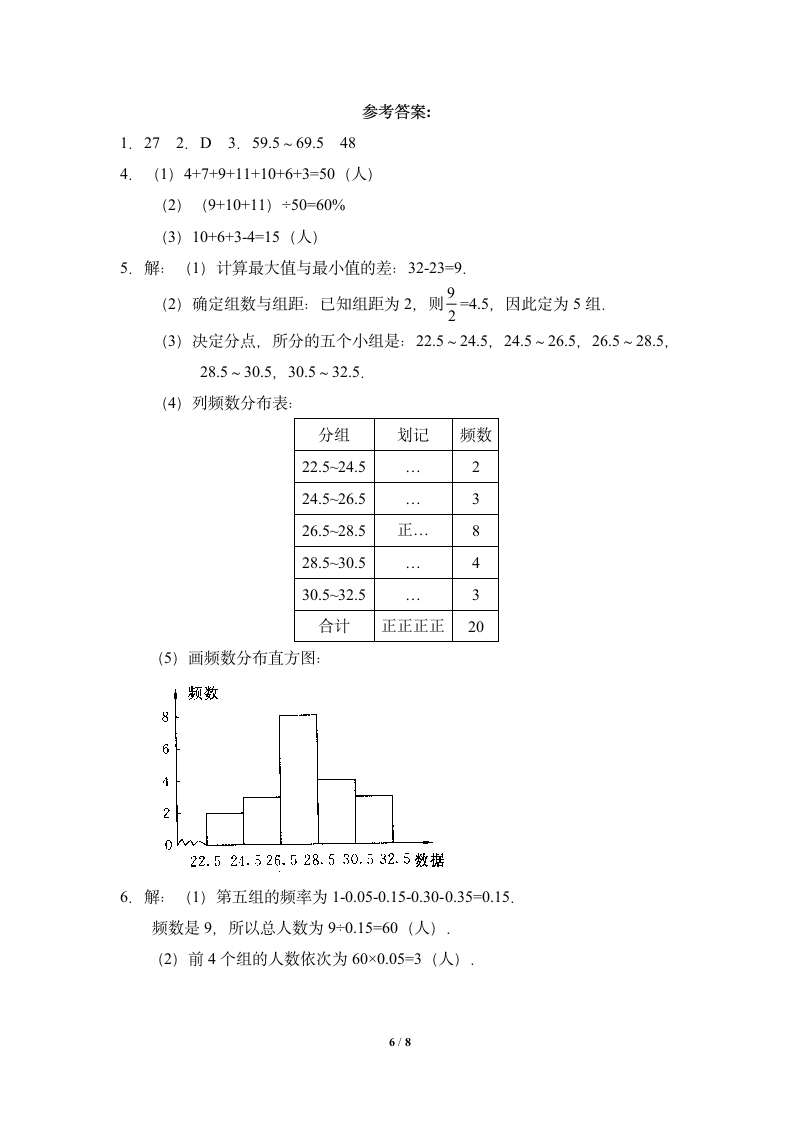 同步练习：直方图-读书郎优质教案.doc第6页