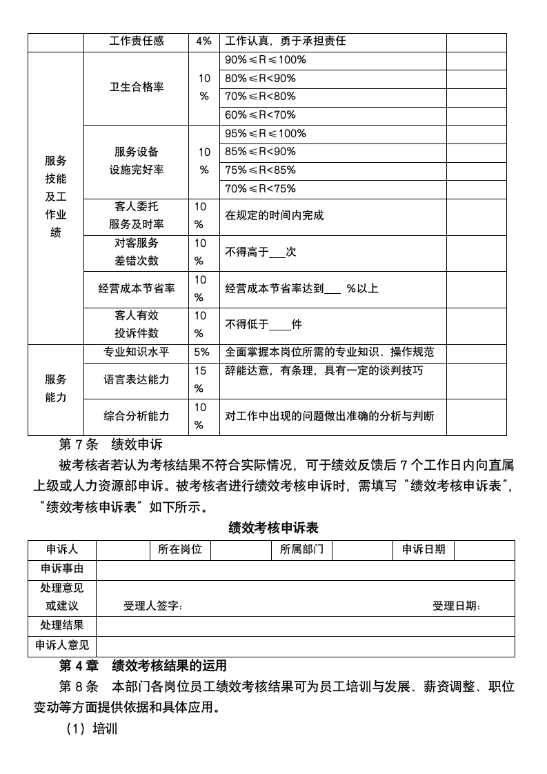 客房部绩效考核管理制度.docx第3页