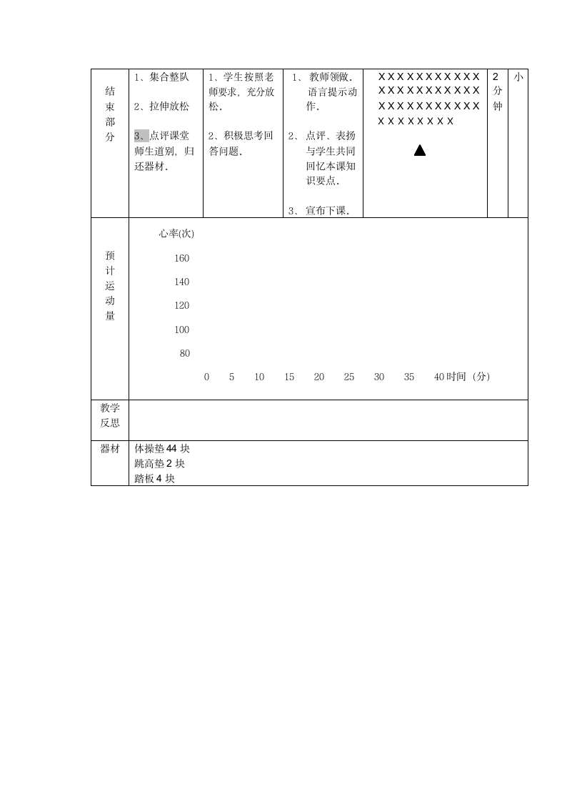 侧向助跑跳高（教案） 体育四年级下册.doc第3页