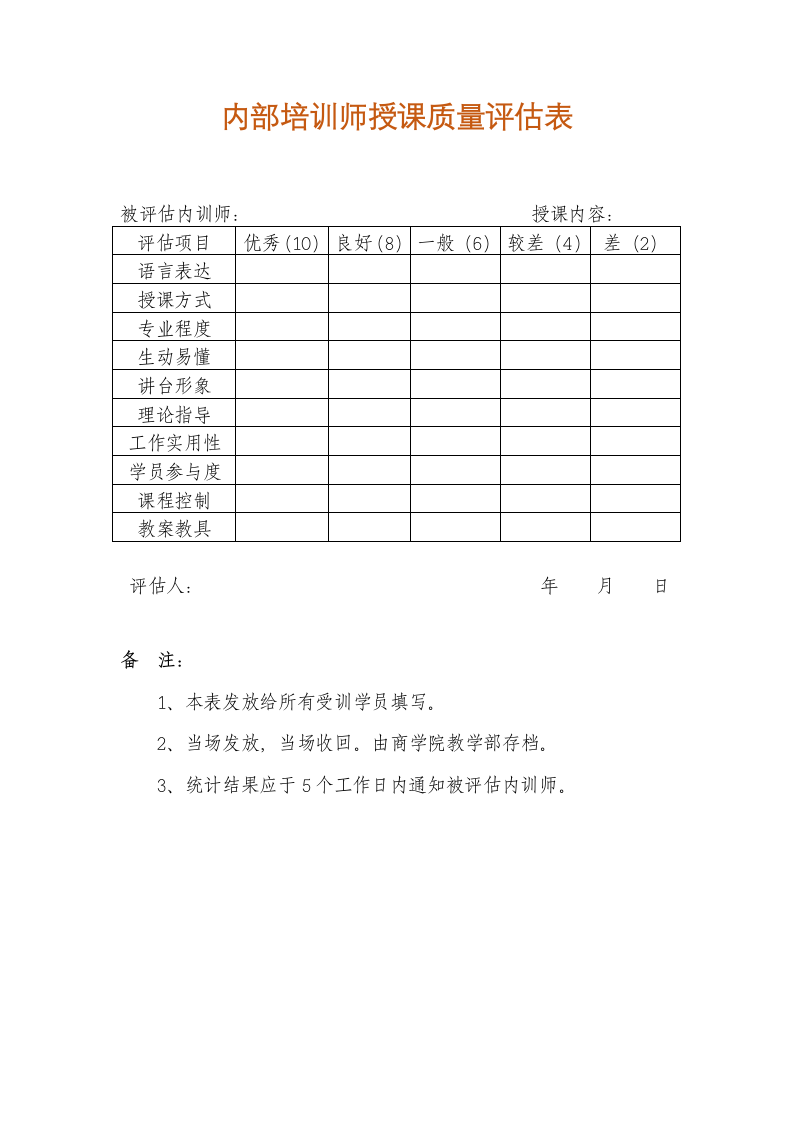 内部培训师推荐（自荐）表.docx第2页