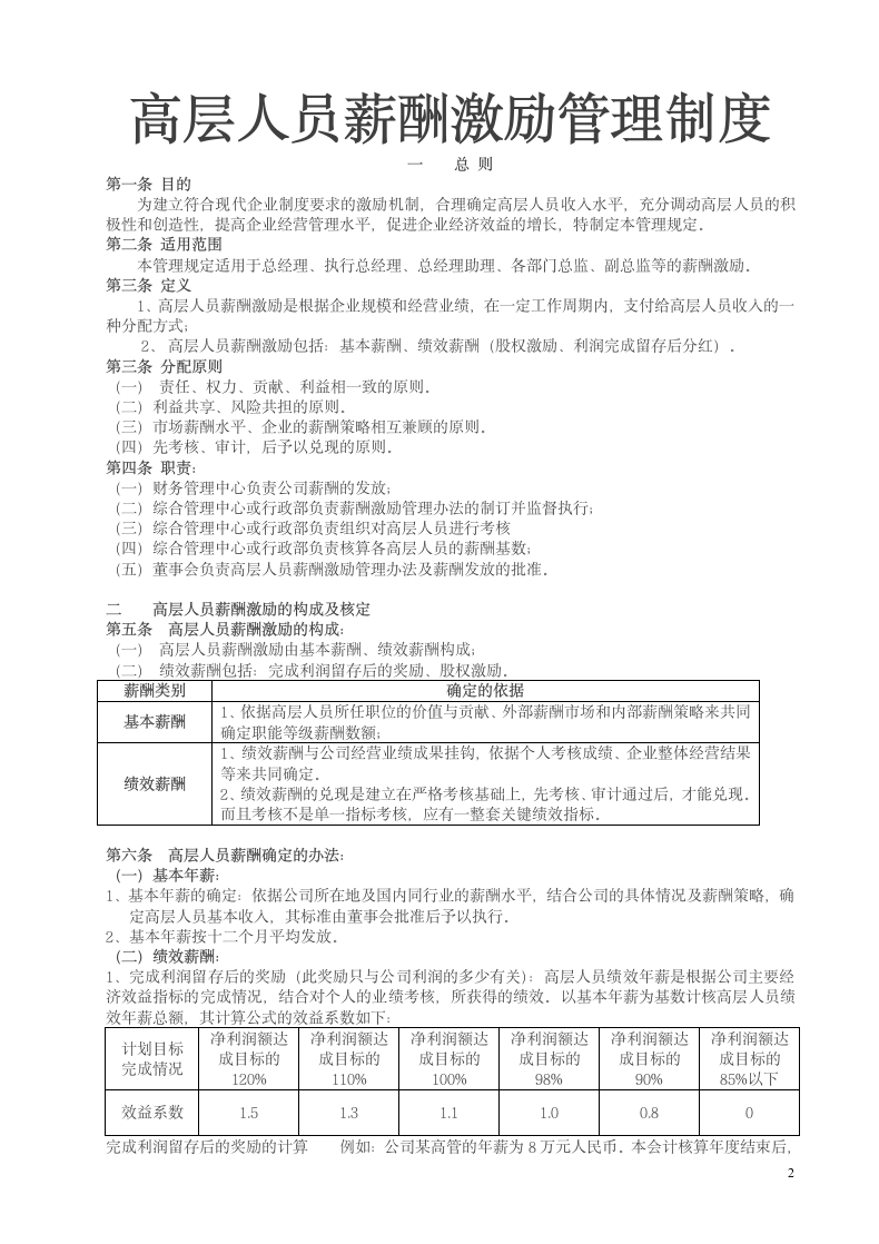 薪酬激励管理制度.docx第2页