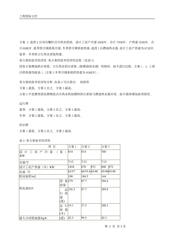 中央空调设计方案技术经济比较.doc第2页