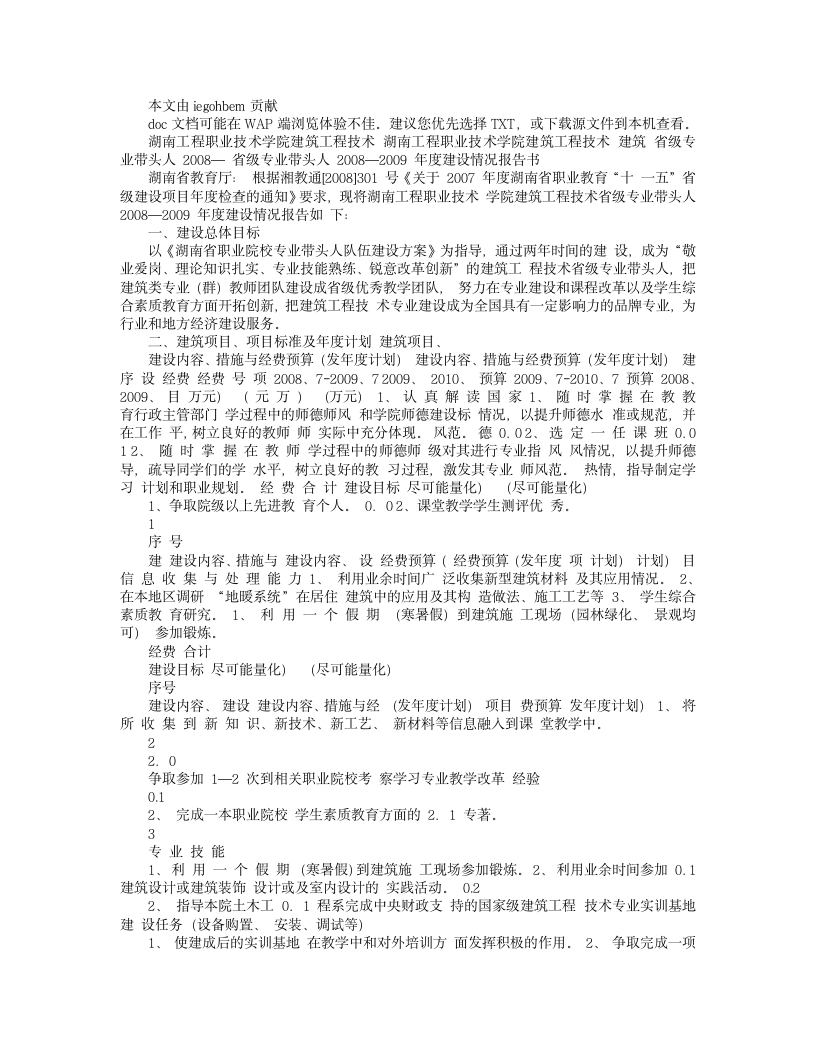 湖南工程职业技术学院建筑工程技术第1页