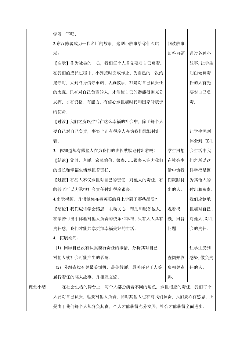 6.1我对谁负责 谁对我负责  教案  （表格式）.doc第3页